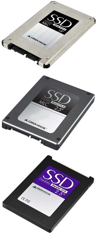 GH-SSD32B, GH-SSDP2A и GH-SSD21A - SSD с Phison-контроллерами от Green House
