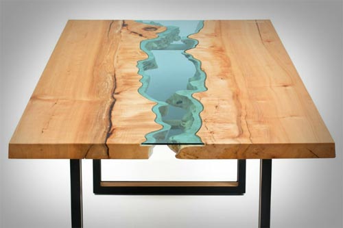 Удивительный «речной» стол от дизайнера Greg Klassen 