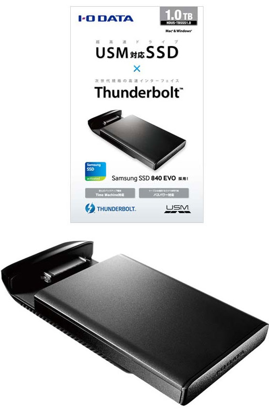 HDUS-TBSSS - USM/Thunderbolt внешние SSD от I-O Data