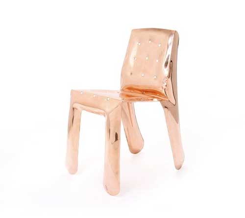 Удивительные стулья из стали и меди от Oskar Zieta 