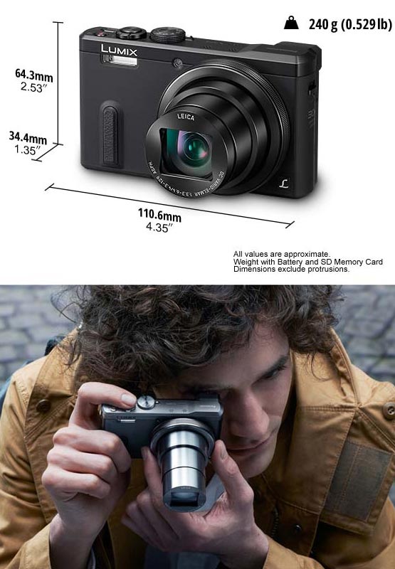 LUMIX DMC-TZ60 - компактный цифровой фотоаппарат от Panasonic.