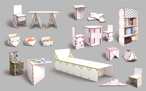 Интерактивная гибкая мебель от Petar Zaharinov 