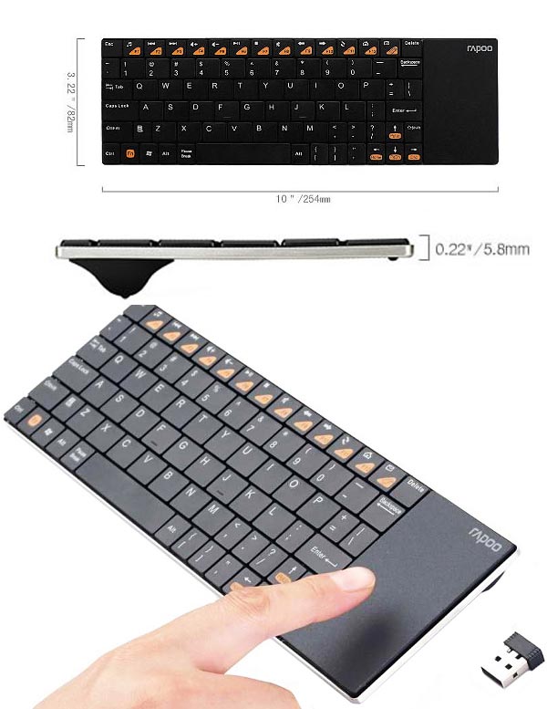 Blade E2700 - беспроводная клавиатура с тачпадом от Rapoo.