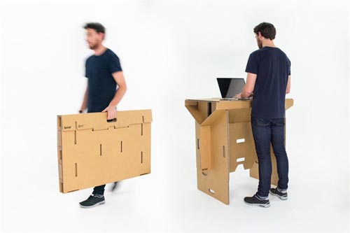 Мобильный рабочий стол из картона от дизайнеров из Новой Зеландии 