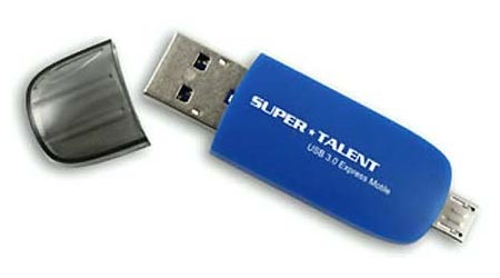 Super Talent представила быструю 2-in-1 флешку USB 3.0 Express Motile