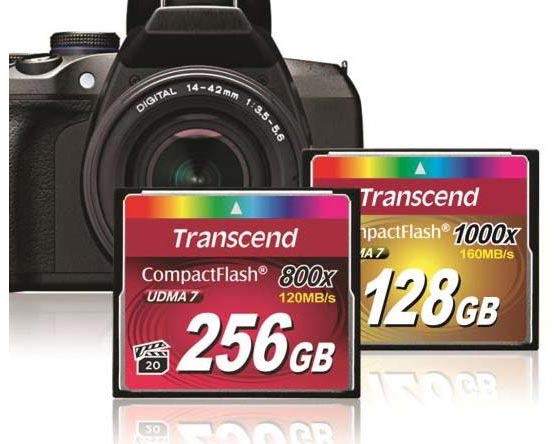 Быстрые (800x) CompactFlash карты памяти от Transcend