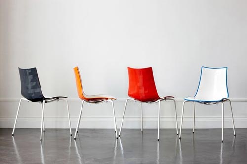 Ресторанные стулья «Zebra Bicolore» от студии «Scab Design» 