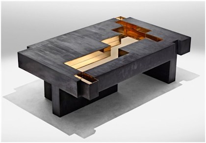 Бронзовый кофейный столик от дизайнеров студии Nucleo
