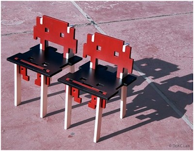 Космические захватчики в виде стула от итальянских дизайнеров