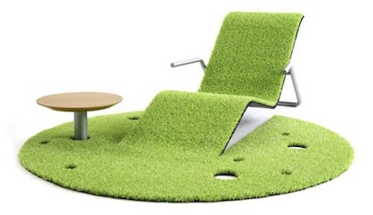 Травяное кресло-ковер