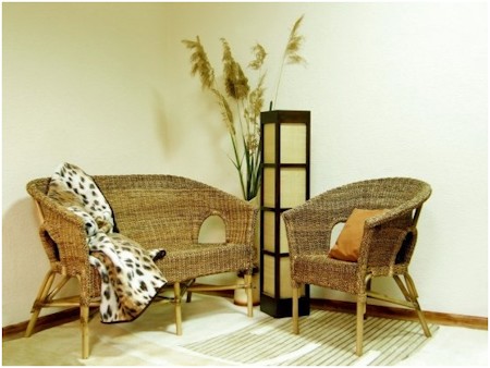 Плетеная мебель - эталон безопасных и экологичных предметов интерьера.