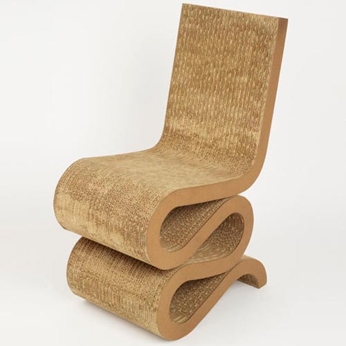 Картонное кресло необычной формы «Wiggle Chair» 