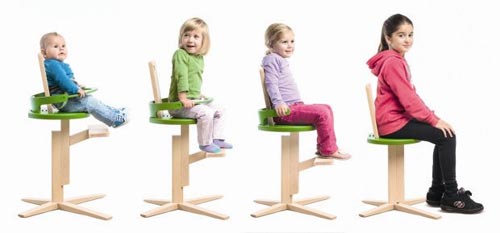 Универсальное детское кресло от словенской студии «Gigodesign» 