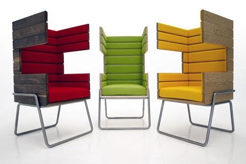 Яркие и веселые кресла от мексиканского дизайнера Jakob Gomez 