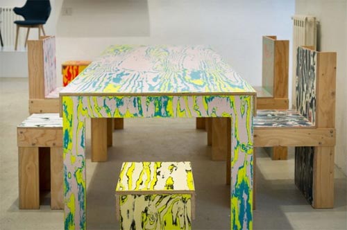 Яркая мебель из дерева от Jo Nagasaka 