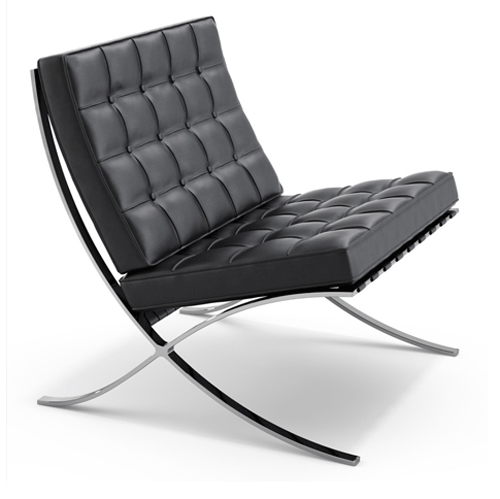 Кресло «Barcelona Chair» для офисных и домашних интерьеров 