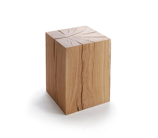 Низкий деревянный табурет-куб от дизайнера из Финляндии