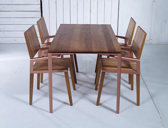 Серия лаконичных деревянных стульев и столов «L collection»
