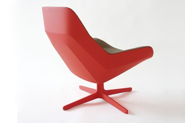 Скульптурные вращающиеся кресла «Lounge Chair RED»