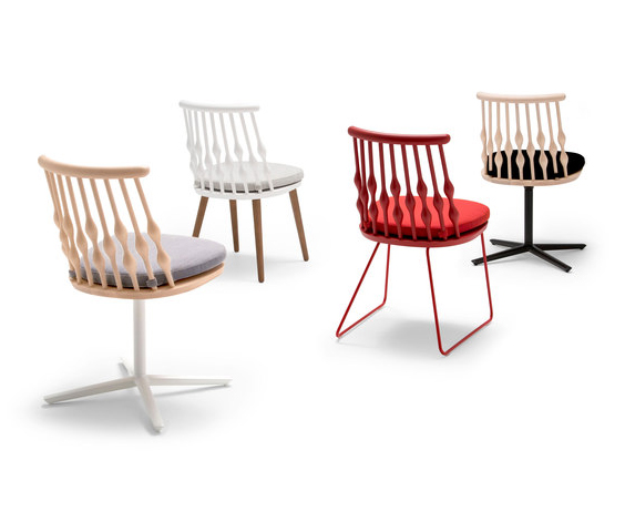 Элегантные архитектурные стулья «Nub» от Patricia Urquiola