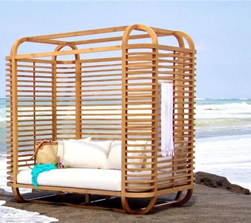 Восхитительная садовая кровать как новый взгляд на мебель для отдыха