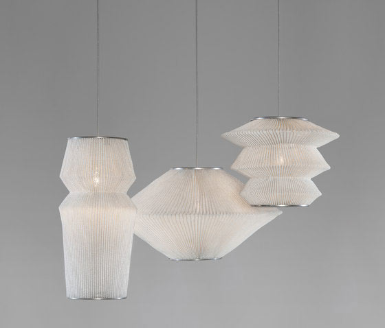 Фигурные светильники со складчатой структурой из коллекции «Ura»