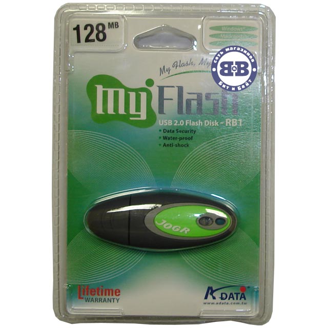 USB Flash RAM 128Mb USB2.0 A-Data RB1 Green Картинка № 3
