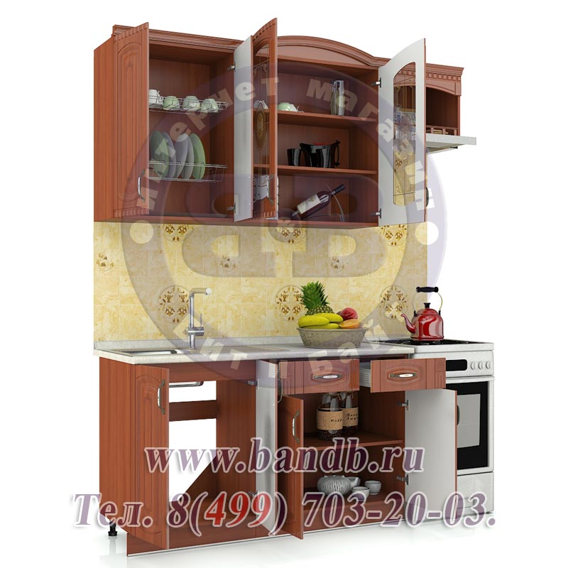 Кухня модерн с элементами классики Астория-14 № 3 200 см. Картинка № 2