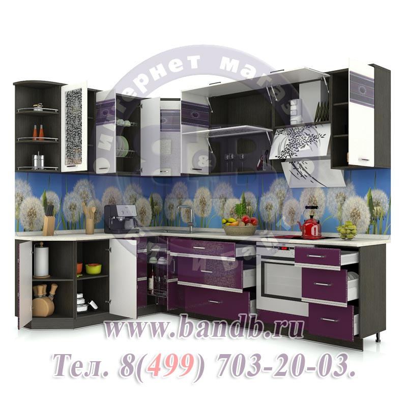 Угловая кухня Палермо-8 № 15 размер 192 см. на 280 см. Картинка № 2
