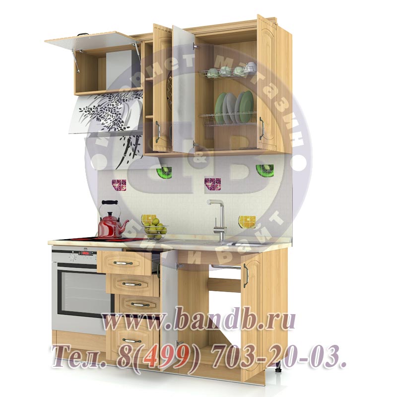 Кухня модерн с элементами классики Астория-15 № 6 160 см. Картинка № 12