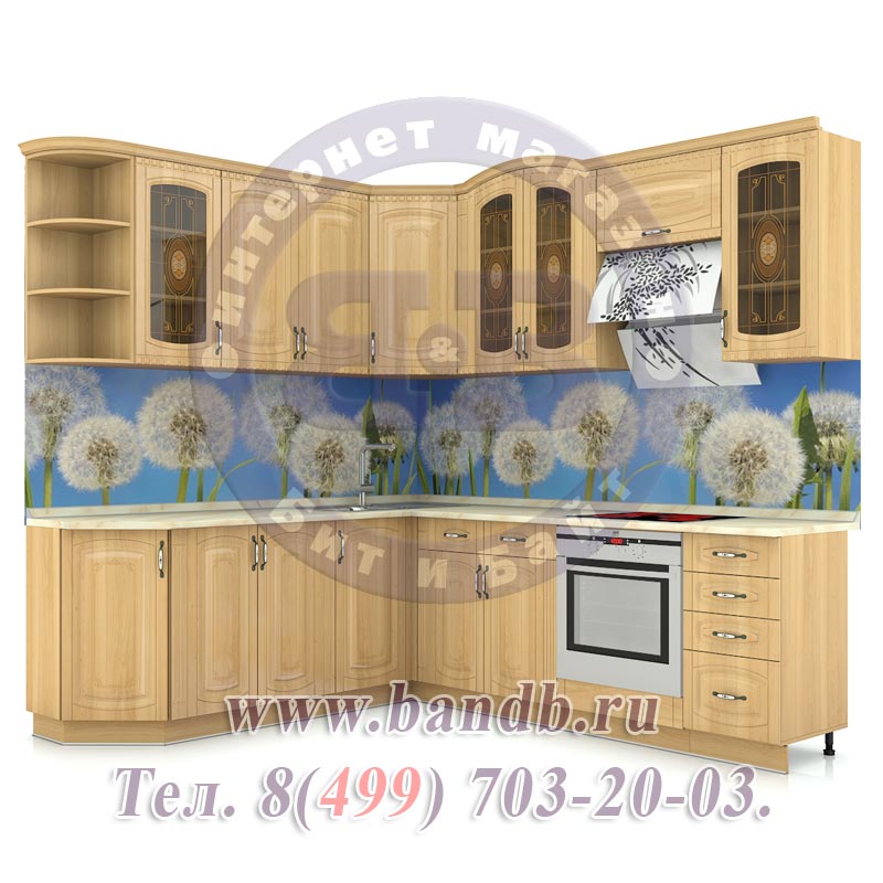 Угловая кухня Астория-15 № 7 размер 212 см. на 240 см. Картинка № 3