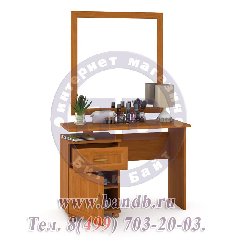 Туалетный столик с зеркалом Лира вишня Картинка № 2