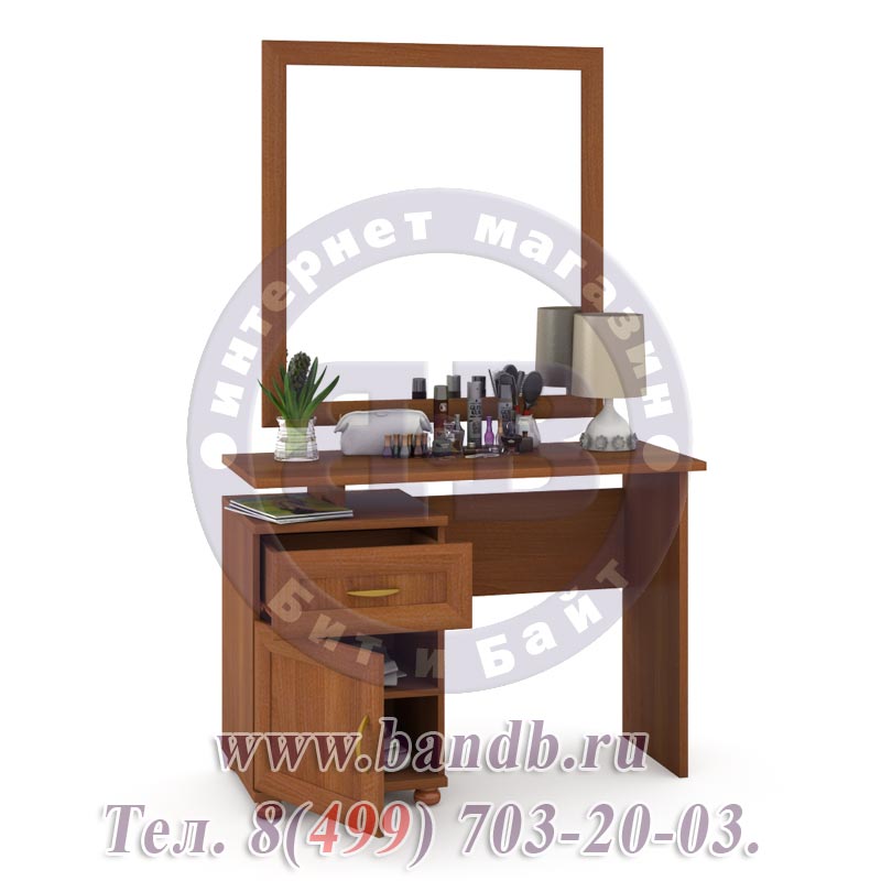 Туалетный столик с зеркалом Лира орех Картинка № 2