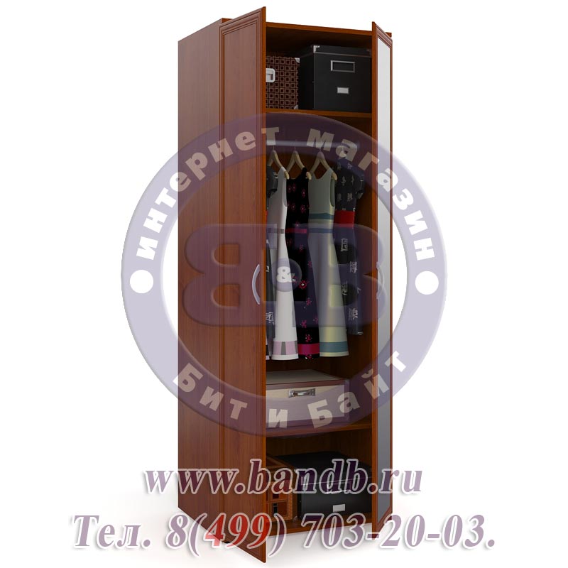 Шкаф для одежды с зеркалом ШК-1-Зерк яблоня Картинка № 2