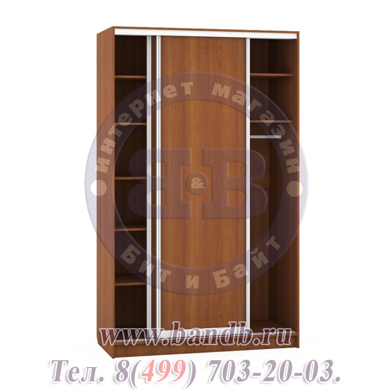 Шкаф-купе две двери Лира 1812 цвет орех Картинка № 3