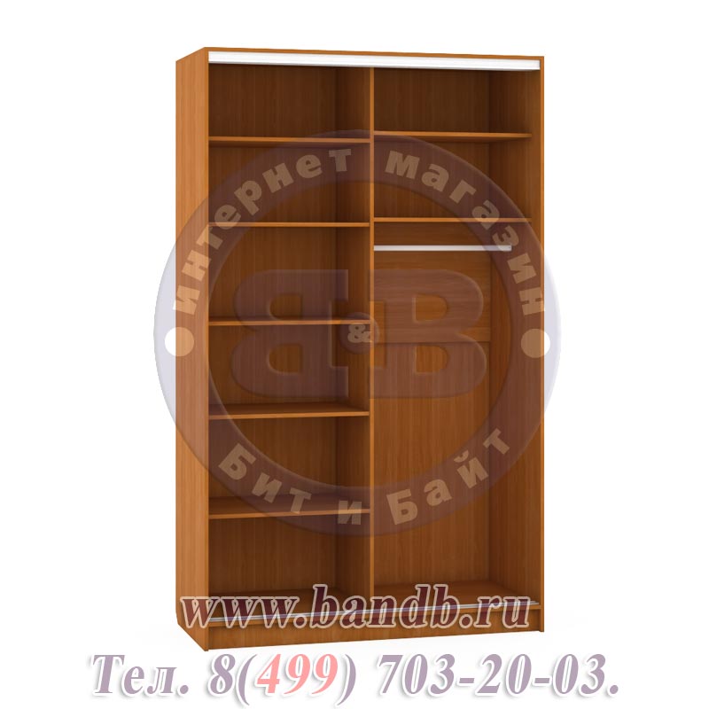 Шкаф купе комбинированный Лира 1812-МС цвет вишня Картинка № 5