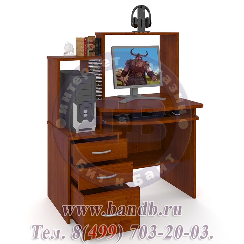 Компьютерный стол СК-3 яблоня распродажа столов для компьютера Картинка № 2