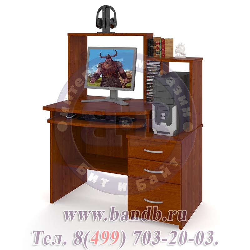 Компьютерный стол СК-3 яблоня распродажа столов для компьютера Картинка № 5
