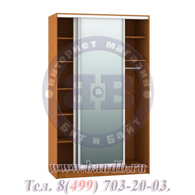Зеркальный шкаф-купе Лира 1812-Зерк-2 цвет вишня Картинка № 3