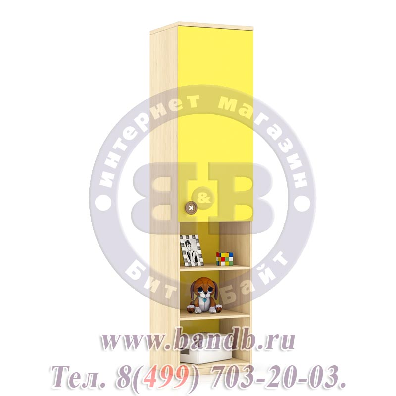 Шкаф угловой - набор мебели Джинс № 11цвет сантана/джинс/жёлтый бриллиант Картинка № 10