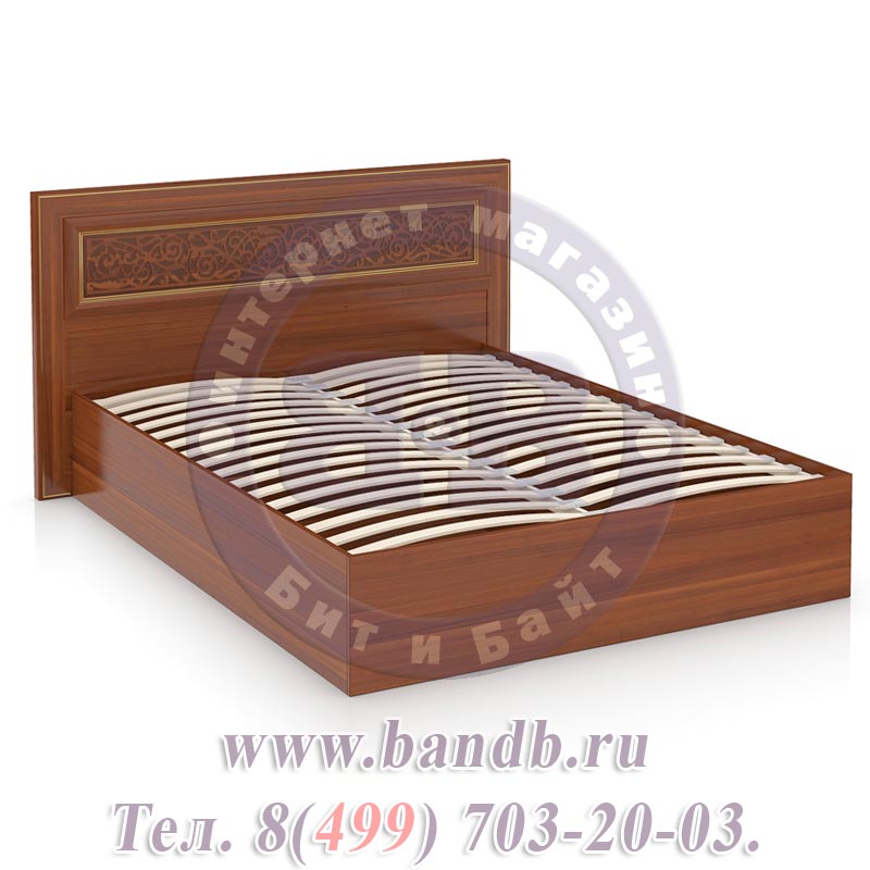 Спальня Александрия орех ЛД-625-030 Кровать 1600 с подъёмным механизмом Картинка № 3