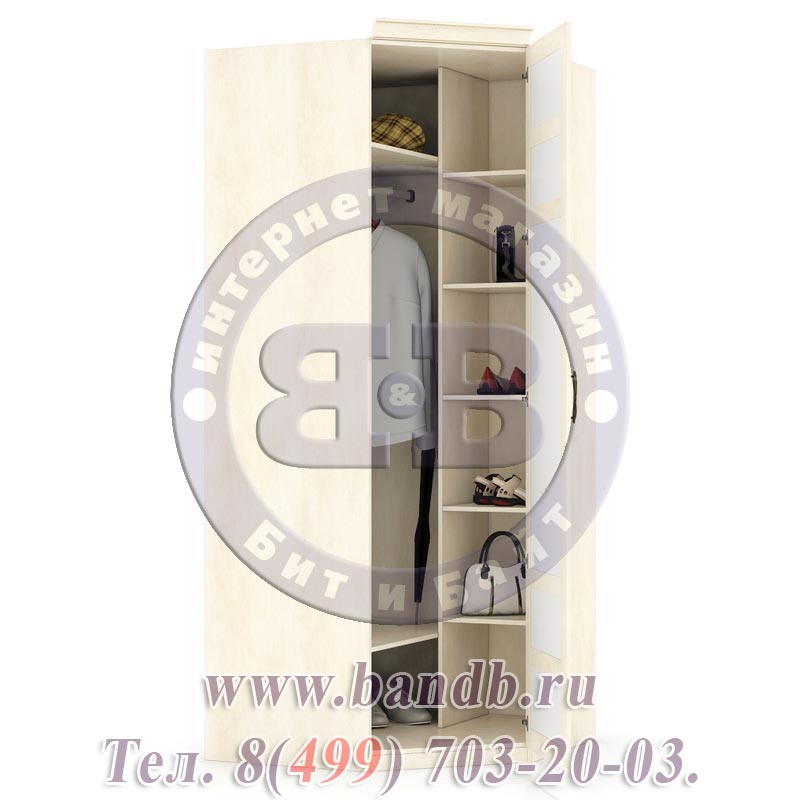 Александрия ЛД-625-060М+002 Шкаф угловой с зеркальной дверью Картинка № 2