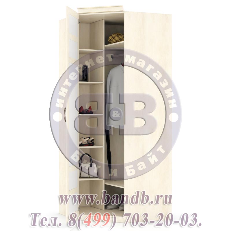 Александрия ЛД-625-060М+002 Шкаф угловой с зеркальной дверью Картинка № 4