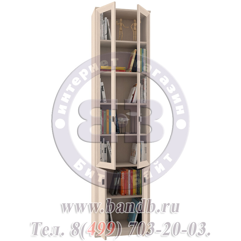 Библиотека Олимп В-18 дверь комбинированная шкаф 60, цвет дуб Картинка № 6