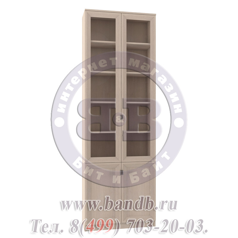 Шкаф на 80 см. Олимп В-19 дверь комбинированная, цвет дуб Картинка № 7