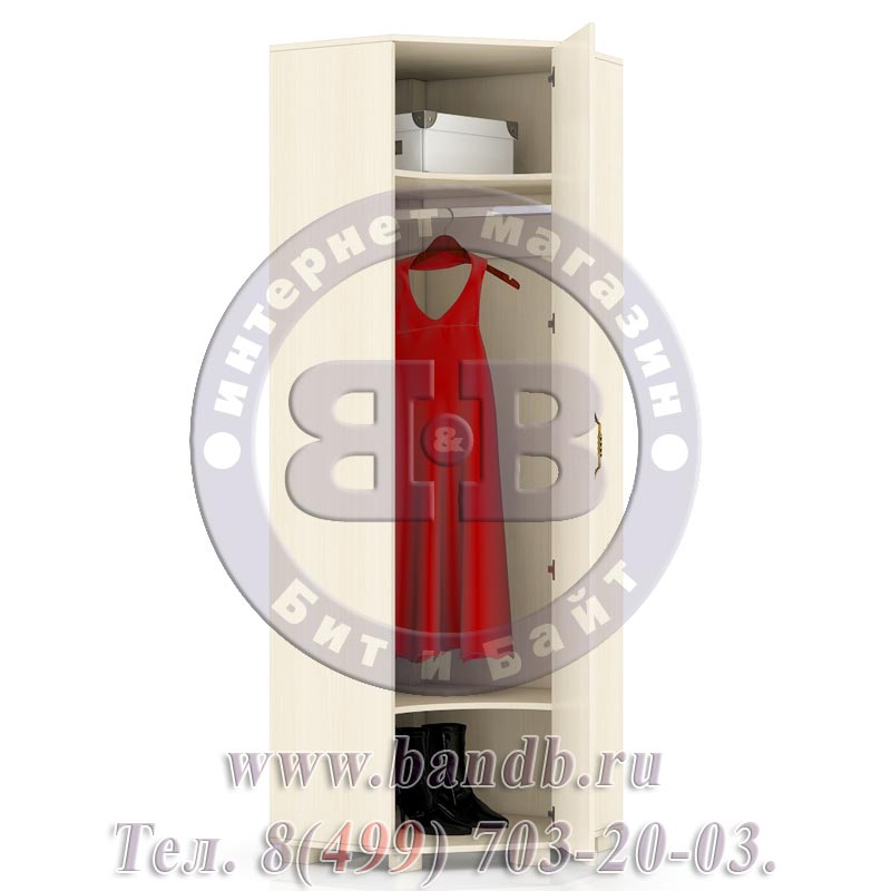 Монблан МБ-2 Шкаф для одежды угловой, цвет берёза Картинка № 2