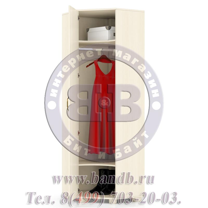 Монблан МБ-2 Шкаф для одежды угловой, цвет берёза Картинка № 4