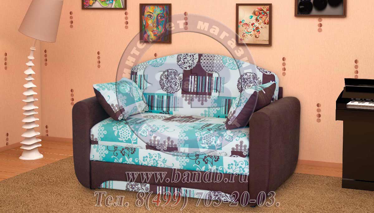 Детская диван-кровать Дюймовочка 1 ткань 10207 Картинка № 4
