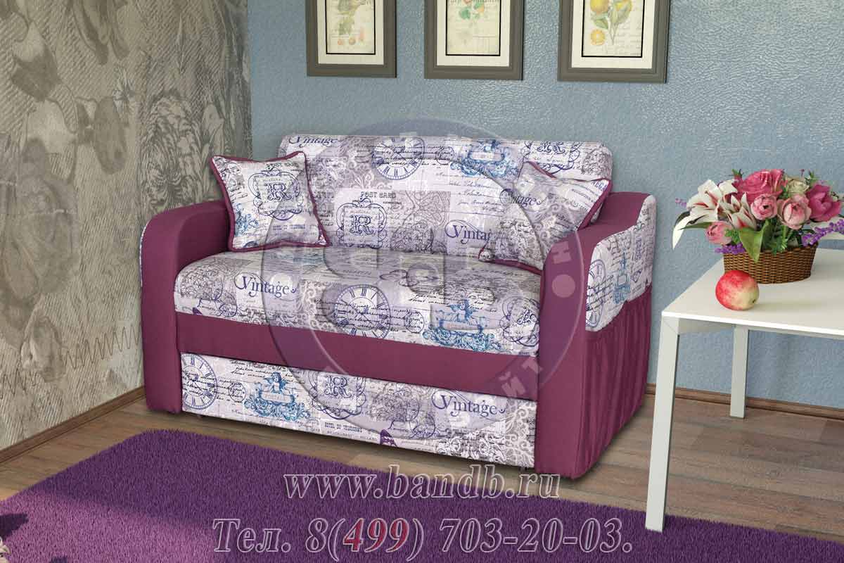 Детская диван-кровать с карманами Дюймовочка 2 ткань 10208 Картинка № 4