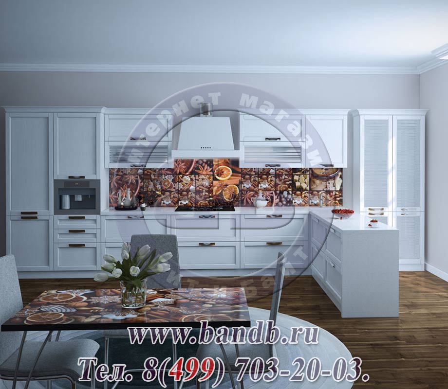 Интерьерный кухонный фартук с фотопечатью ASstudio 610х2800х6 мм. № F05 Домашний уют Картинка № 2
